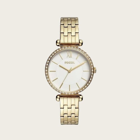Fossil BQ3498 Tillie Three-Hand Gold-Tone Stainless Steel Watch - Picture 1 of 4